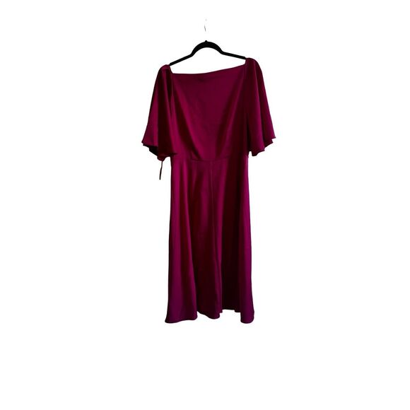 NWT Banana Republic FLUTTER-SLEEVE KNEE-LENGTH DRESS Size 12 - Picture 3 of 9